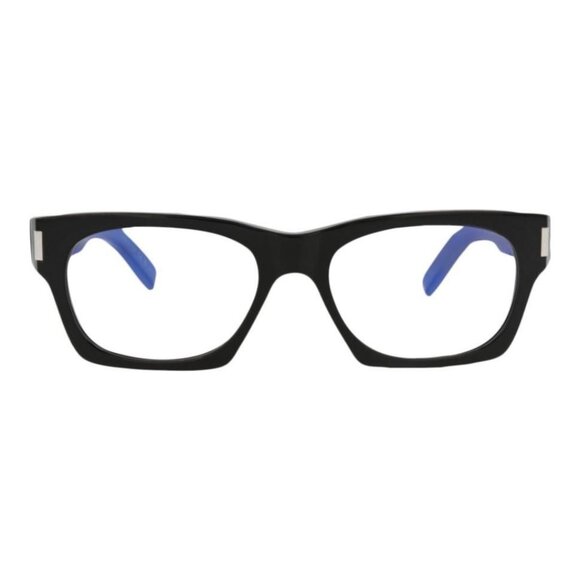Saint Laurent Unisex Square/Rectangle Black Black Grey Fashion Designer Eyewear - Picture 1 of 4